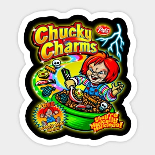 CHUCKY CHARMS // HORROR MOVIE // CEREAL KILLER Sticker